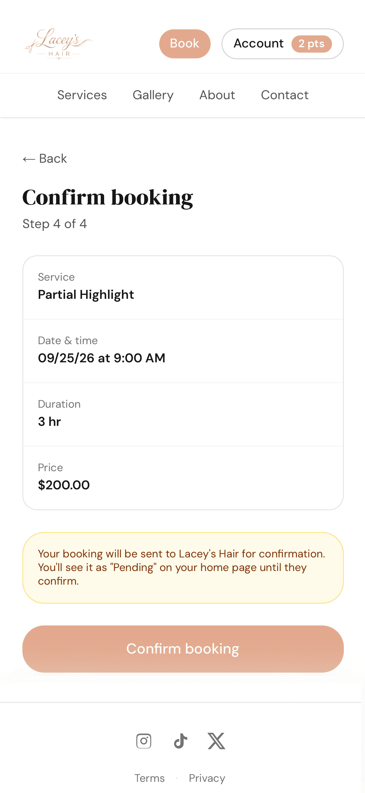 Booking in Lumidara